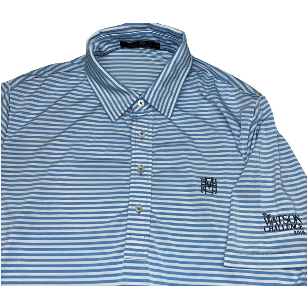 RLX Ralph Lauren Men's‎ XL The Watson Challenge 2015 Gold Polo, Stripes